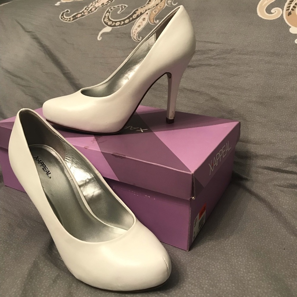 Basic White Heels